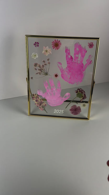 Pressed Flower Handprint Frame Kit