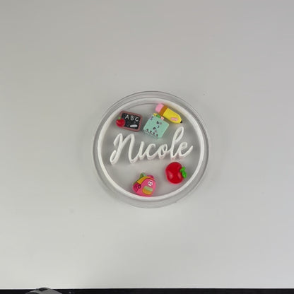 Custom Charm Teacher Coaster